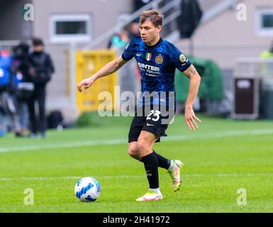 Mailand, Italien. Oktober 2021. Mailand, Italien. Oktober 2021. Inter-Udinese Serie A - barella Nicolò f.c internazionale Credit: Christian Santi/Alamy Live News Stockfoto