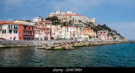 Das maritime Dorf Porto Maurizio Stockfoto