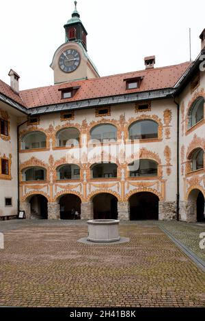 Burg Gewerbeegg in Idrija Stockfoto