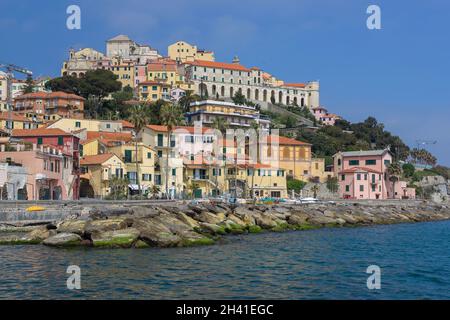 Das maritime Dorf Porto Maurizio Stockfoto