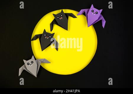 Handgemachtes Papier Halloween Dekor. Stockfoto