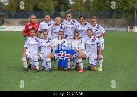 Neapel, Italien. Oktober 2021. Sampdoria Women during Napoli Femminile vs UC Sampdoria, Italyan Football Serie A Women match in Naples, Italy, October 31 2021 Credit: Independent Photo Agency/Alamy Live News Stockfoto