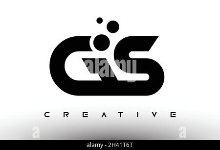 GS Elegantes Logo-Design mit Buchstaben. GS-Buchstabensymbol mit Vektorgrafik im Kreativlook Stock Vektor