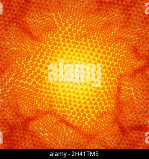 Abstraktes Technologiemuster mit mehreren Punktpartikeln. Bunte Raum Burst Hintergrund. Vektor futuristische Illustration. Digitale Galaxie Illustration. Stock Vektor