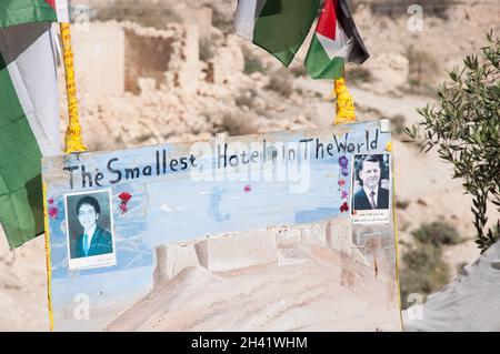 Das kleinste Hotel der Welt, Ash Shubak, Jordanien, Naher Osten Stockfoto