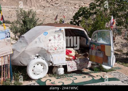 Das kleinste Hotel der Welt, Ash Shubak, Jordanien, Naher Osten Stockfoto