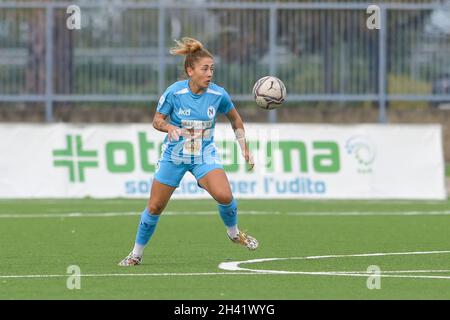 Neapel, Italien. Oktober 2021. Barra-Napoli Caduti di Brema Stadium, Neapel, Italien, 31. Oktober 2021, Sara TUI (8) Napoli Femminile während Napoli Femminile vs UC Sampdoria - Italienischer Fußball Serie A Frauenspiel Kredit: Live Media Publishing Group/Alamy Live News Stockfoto