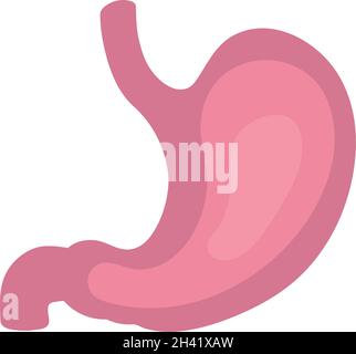 Vektor menschlichen Magen Symbol isoliert auf weißem Hintergrund. Vektorgrafik Stock Vektor