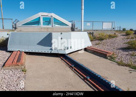 Altes Raketensilo in Soteo Dakota, USA Stockfoto