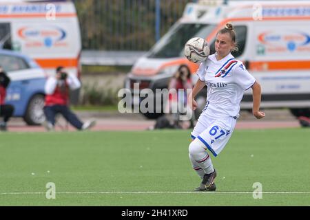 Barra-Napoli Caduti di Brema Stadium, Neapel, Italien, 31. Oktober 2021, Michela Giordano (67) Sampdoria Frauen während des Spiels Napoli Femminile gegen UC Sampdoria - Italienischer Fußball Serie A Frauen Stockfoto