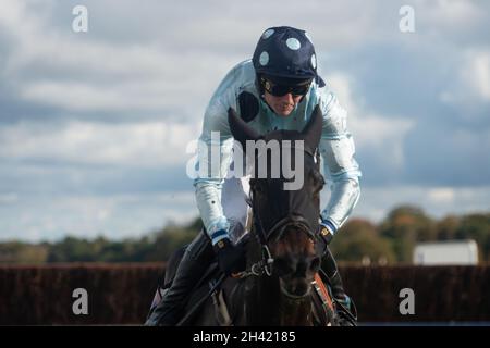 Ascot, Bergen, Großbritannien. 30. Oktober 2021. Jockey Tom Cannon reitet auf dem Pferd Lord Baddesley im Ascot Underwriting-Turm Chase. Quelle: Maureen McLean/Alamy Stockfoto