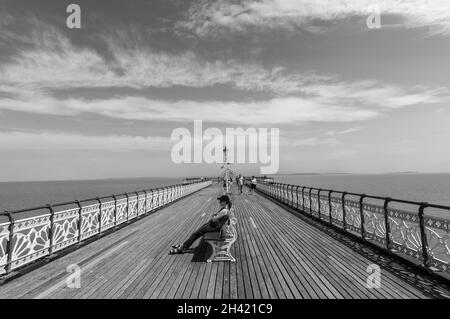 Penarth Pier, The Esplanade, Penarth, Wale of Glamorgan, South Wales, Wales, Großbritannien. Stockfoto