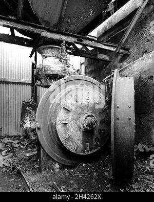 August 2021 - Rusty Industrial Dereliction in South Wales Stockfoto