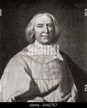 André-Hercule de Fleury, Bischof von Fréjus, Erzbischof von Aix, 1653 – 1743. Französischer Kardinal und Chief Minister von Louis XV. Stockfoto