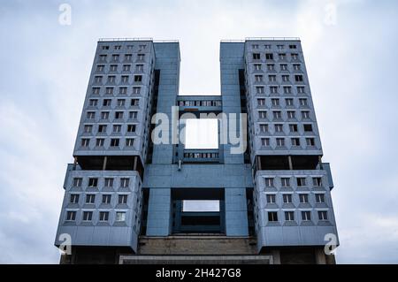 Rohbau des Gebäudes. Haus der Sowjets in der Stadt von Königsberg, Russland. Stockfoto