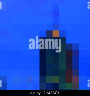 Einzigartiges Design Abstract Digital Pixel Noise Glitch Fehler Video Schaden Stockfoto