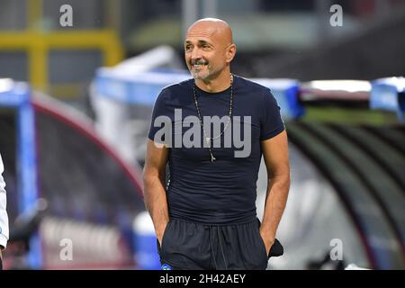 Napoli-Cheftrainer Luciano Spalletti vor dem Spiel während der US Salernitana gegen SSC Napoli, italienische Fußballserie A Spiel in Salerno, Italien, Oktober 31 2021 Stockfoto