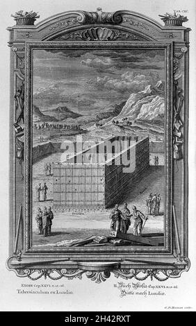 Scheuchzer 'Physica sacra', Exodus Stockfoto