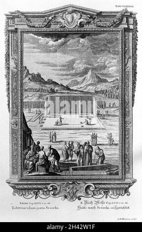 Scheuchzer 'Physica sacra', Exodus Stockfoto