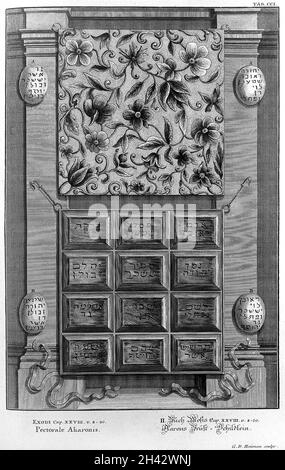 Scheuchzer 'Physica sacra', Exodus Stockfoto