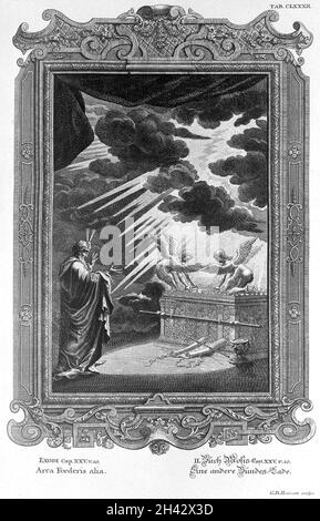 Scheuchzer 'Physica sacra', Exodus Stockfoto