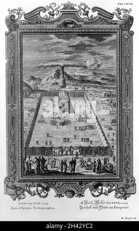 Scheuchzer 'Physica sacra', Exodus Stockfoto