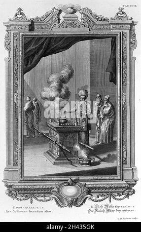 Scheuchzer 'Physica sacra', Exodus Stockfoto