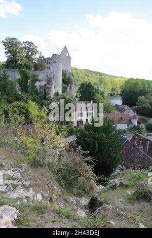 Angles sur l'Anglin, Vienne, Nouvelle Aquitaine, Frankreich Stockfoto