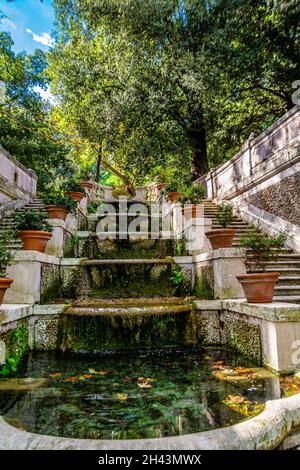 Rom - der botanische Garten, an den Hängen des Gianicolo Stockfoto