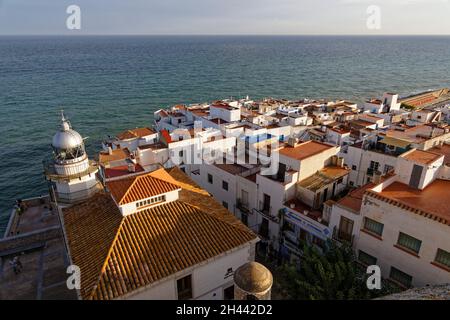 Peniscola, Spanien. August 2021. Roadtrip im August 2021 in Spanien. Stockfoto