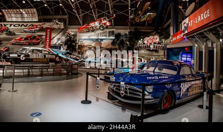 Der 500 Champions Walk of Fame auf dem Dayona International Speedway in Dayona Beach, Florida Stockfoto