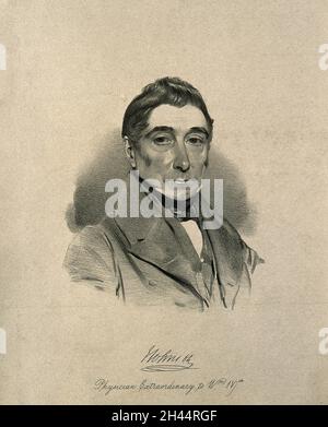 James Johnson. Lithographie von T. Brigford. Stockfoto