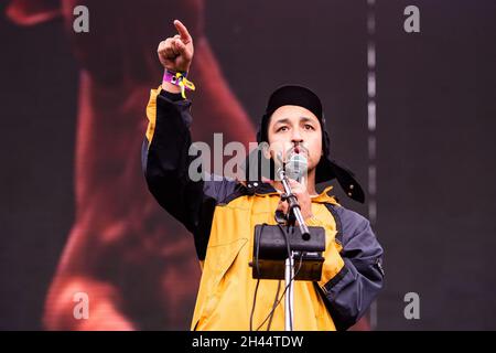 San Francisco, Kalifornien, USA. Oktober 2021. Dijon tritt während des Outside Lands Music and Arts Festivals 2021 im Golden Gate Park am 30. Oktober 2021 in San Francisco, Kalifornien, auf. Quelle: Chris Tuite/Image Space/Media Punch/Alamy Live News Stockfoto