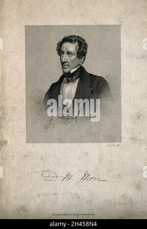 David Macbeth Moir. Linienstich von F. Croll. Stockfoto