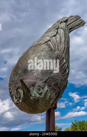 Bernalillo County, State of New Mexico Öffentliche Kunstsammlung: 'Nuthatch' 2019 von Tim Mullane Stockfoto