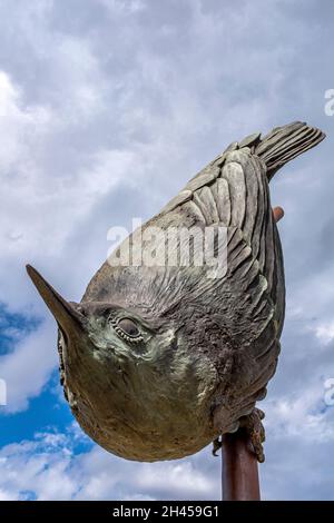 Bernalillo County, State of New Mexico Öffentliche Kunstsammlung: 'Nuthatch' 2019 von Tim Mullane Stockfoto