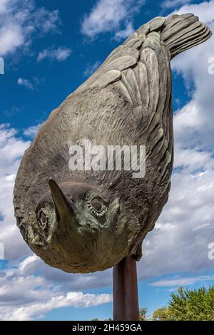 Bernalillo County, State of New Mexico Öffentliche Kunstsammlung: 'Nuthatch' 2019 von Tim Mullane Stockfoto