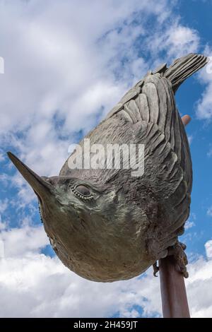 Bernalillo County, State of New Mexico Öffentliche Kunstsammlung: 'Nuthatch' 2019 von Tim Mullane Stockfoto