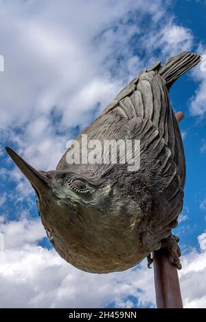 Bernalillo County, State of New Mexico Öffentliche Kunstsammlung: 'Nuthatch' 2019 von Tim Mullane Stockfoto