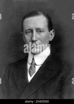 Der italienische Elektroingenieur Guglielmo Marconi, der das Radio erfunden hat Stockfoto