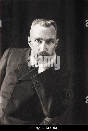 Der französische Chemiker und Physiker Pierre Curie, der bei der Entdeckung von Strahlung Pionierarbeit geleistet hat Stockfoto