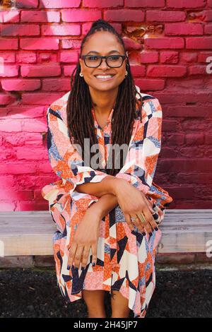 Los Angeles, USA. Oktober 2021. AVA DuVernay am 31. Oktober 2021 auf dem ARRAY Creative Campus in Los Angeles, CA. (Foto von Conor Duffy/Sipa USA) Quelle: SIPA USA/Alamy Live News Stockfoto