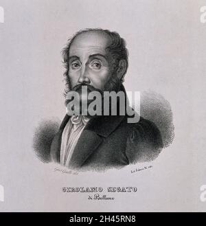 Girolamo Segato. Lithographie von G. Galli. Stockfoto