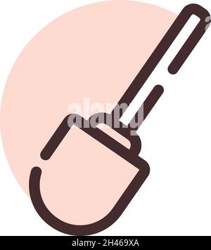Bauschaupe, Illustration, Vektor, auf weißem Hintergrund. Stock Vektor