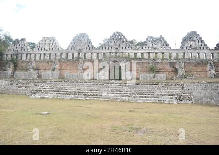 Das Taubenhaus - El Palomar, Uxmal, Yucatan, Mexiko Stockfoto