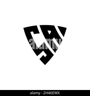 SA Monogram Logo Brief mit Dreieck Schild Form Design isoliert auf weißem Hintergrund. Dreieck-Monogramm-Logo, Schild-Monogramm-Logo, Dreieck s Stock Vektor
