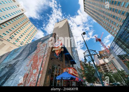 Wandmalereien in Denver, Colorado, USA Stockfoto