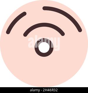 WiFi-Verbindung, Abbildung, Vektor, auf weißem Hintergrund. Stock Vektor