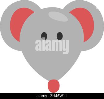 PET-Maus, Illustration, Vektor, auf weißem Hintergrund. Stock Vektor