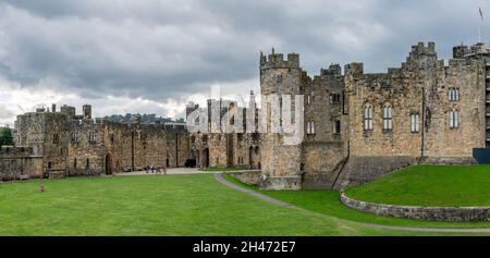 Alnwick Castle, Northumberland, UK Stockfoto